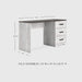 Signature Design by Ashley Shawburn Farmhouse 3-Drawer 54" Home Office Desk, White & Gray