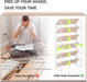 Extra Wide 6 Tiers No Assembly Book Shelves, 61.8" H Folding Bookshelf Bookcase Open Industrial Foldable Shelves for Bedroom, Living Room, Home Office - Natural White