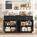 Buffet Cabinet with Storage, 54.7" Large Kitchen Storage Cabinet