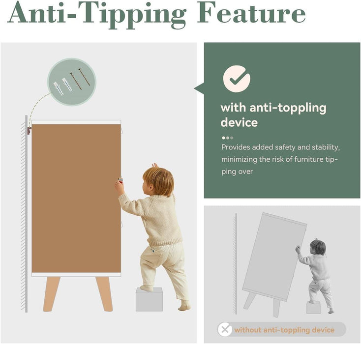 Accent Storage Cabinet with 2 Doors, Wood Distressed Porcelain Front Buffet Sideboard Storage Cabinets Display Cabinet for Living Room Entryway Kitchen, Wood and Blue