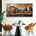 Kitchen Wall Art Grape Barrel Painting Red Wine Glass Fruit Artwork Prints for Dinning Room Bar Canvas Wall Decor for Living Room Food Still Life Abstract Picture Home Decoration 20X40In