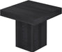 31.5" Square Dining Table for 2-4, Small Black Kitchen Table with 4.5" Thick-Profile Top and Sturdy Pedestal Base for Apartment & Small Spaces