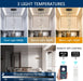 Black TwelveLight LED Dimmable Crystal Chandelier Fixture