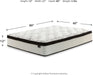 Queen Hybrid Mattress Cooling Gel, Medium-Firm, 12"