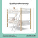 TwinOverTwin Bunk Bed White Finish Greenguard GoldCertified
