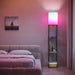 Floor Lamp with Shelves, Smart APP Control Standing Lamps with RGB Bulb, 4-Tier Dimmable Floor Lamps for Living Room, Tall Lamp for Bedroom, Office, Corner Display Bookshelf Lamp