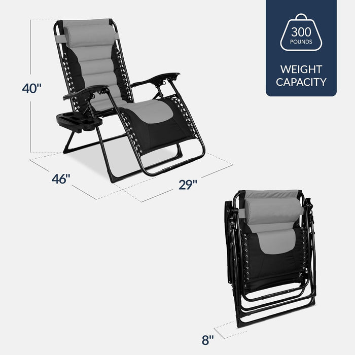 Oversized Padded Zero Gravity Chair Recliner