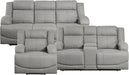 Landwood Power Reclining Living Room Set, 3-Piece, Gray