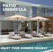 9FT Outdoor Patio Umbrella with Tilt and Crank, Beige