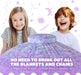 Air Tent for Kids (77” X 50”) Builds in 30 Sec, Toddler Tents Indoor for Imaginative Play, Spacious Kids Forts Indoor Playhouse for Boys & Girls Ages 3-14 (Fan Not Incl) (Mermaind Magic Fort)