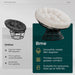 40 Inch Ergonomic Papasan Chair Cushioned Comfortably