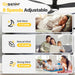 52 Inch Flush Mount Ceiling Fan with Light and Remote, Black Low Profile Ceiling Fans with Lights for Bedroom Living Room, 3 ABS Blades, Modern Quiet Reversible DC Motor, 3CCT, 6 Speeds