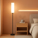 Floor Lamp with Remote Control,Bright Floor Lamps for Living Room/Bedroom/Office, Stepless Adjustable 3000K-6000K Colors and 10-100% Brightness,Standing Light with Foot Switch (Black)