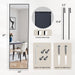47"X14" Full Length Door Mirror, Full Body Mirror, Black