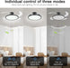 Retractable Ceiling Fan with Lights Remote Control,42'' Low Profile Ceiling Fan with Retractable Blades,Dimmable Full Spectrum,Modern Fandelier for Living Room Dinning Room Bedroom,Black
