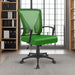 Office Chair Mid Back Swivel Lumbar Support Desk Chair, Computer Ergonomic Mesh Chair with Armrest (Green)