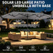 Patio Double-Sided Umbrellas with Base