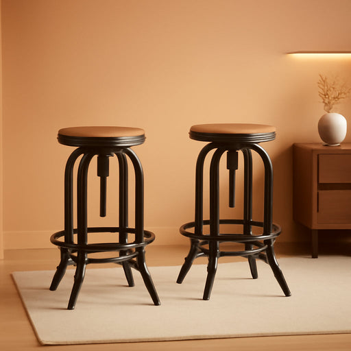 Farmdale Barstool, Antique + Pewter