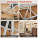 71"X24" Arched Full Length Rolling Mirror on Wheels