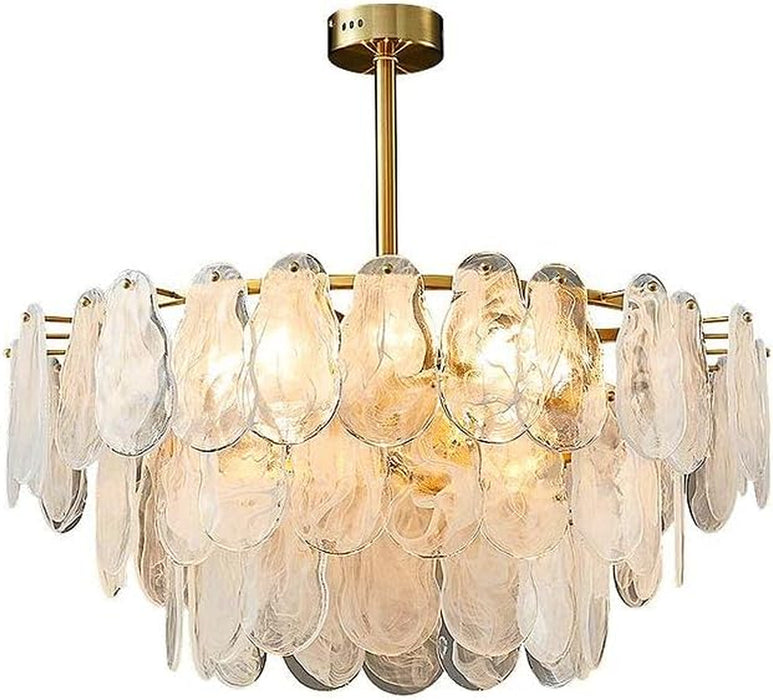 Gold Finish Tiered Chandelier Pendant Light Fixture