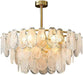 Gold Finish Tiered Chandelier Pendant Light Fixture