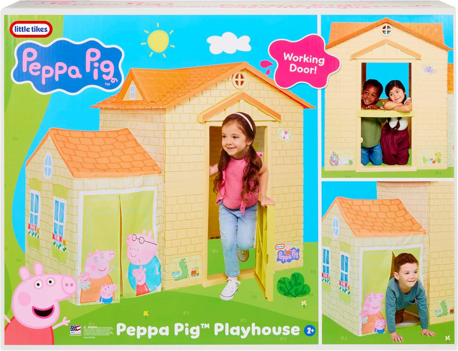 Peppa Pig Playhouse Indoor & Outdoor with Working Doors and Tunnel for Boys and Girls Ages 3+