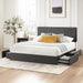 Billie Platform Bed Frame, Four Underbed Storage Drawers, King
