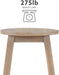 Zeke Grey Wash 24" Counter Stool with round Seat