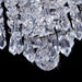 8.7 In. 3-Light Chrome Flush Mount Chandelier with K9 Crystals