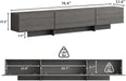 76.4'' Modern TV Stand for Living Room, Mid Century Modern TV Console，Entertainment Center with 3 Drawers, Large Storage Cabinet Table, Media Cabinet for Living Room, Bedroom, Grey