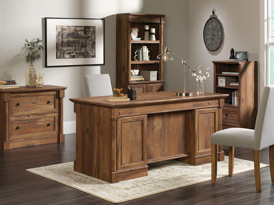 Palladia Executive Desk 65Inch Vintage Oak Surface