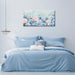 Blue Pink Hydrangea Canvas Wall Art - Large Giclee Floral Canvas Prints, Abstract Flower Wall Decor, Farmhouse Coastal Botanical Wall Art for Living Room Bedroom Bathroom Kitchen Office, Ready to Hang (Hydrangea, 20X40Inch)