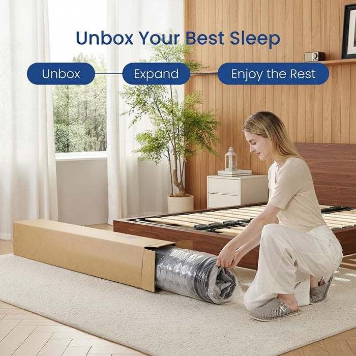 Queen Mattress in a Box, Hybrid Mattresses Queen Size 10 Inch Medium Firm