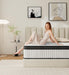 12 Inch Full Size Hybrid Mattress in a Box,Features Cooling Gel Memory Foam and Responsive Springs for Contouring Support and Motion Isolation,Medium Firm Pressure Relief,White Mattresses