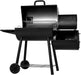 ®Smokin Pro Charcoal Grill and Offset Smoker with Side Fire Box, Dual Damper Control, Chrome Plated Steel Warming Rack, 1,130 Cooking Square Inches in Black, Model CG30044223