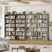 73" Tall Double Wide Bookshelf, 63" W 6-Tier Open Shelves, Black | Large Bookshelf and Bookcase, 12 Display Shelves, Modern Wood Book Shelf with Storage for Library, Home Office, Living Room