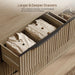 Bedroom Dresser with 6 Deep Wide Large Fluted Drawers for Closet