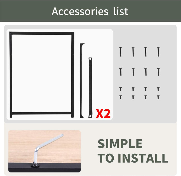 Computer Desk,47.2 Inches Home Office Desk Writing Study Table Modern Simple Style PC Desk with Metal Frame，Nature