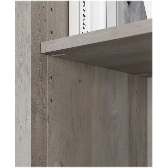 Salinas 5-Shelf 63-Inch H Bookcase, Driftwood Gray
