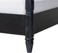 Martino Four-Poster Platform Bed Black Queen