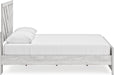 Signature Design by Ashley Cayboni Farmhouse Queen Panel Bed, Foundation or Box Spring Needed, Whitewash