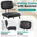Dining Chairs Set of 6, Upholstered Kitchen Chairs, Black