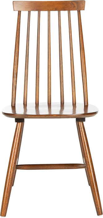 Home Collection Priam Farmhouse Walnut Brown Spindle Back Living Room Accent Dining Chair