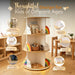 Rotating Kids Bookcase ThreeSixty Degree White Wooden