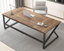 Rustic Large Home Office Desk, Modern Wood Computer Desk for Two Person