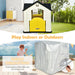 Kid'S Playhouse Games Cottage W/ 7 PCS Toy Set & Waterproof Cover Yellow