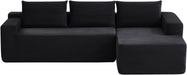 96 Inch Cloud Contemporary Sectional Sofa Charcoal