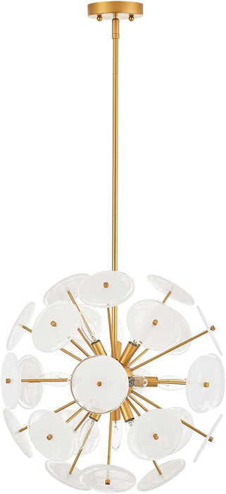 Luxurious Gold Finish 12 Light Sputnik PendantLight
