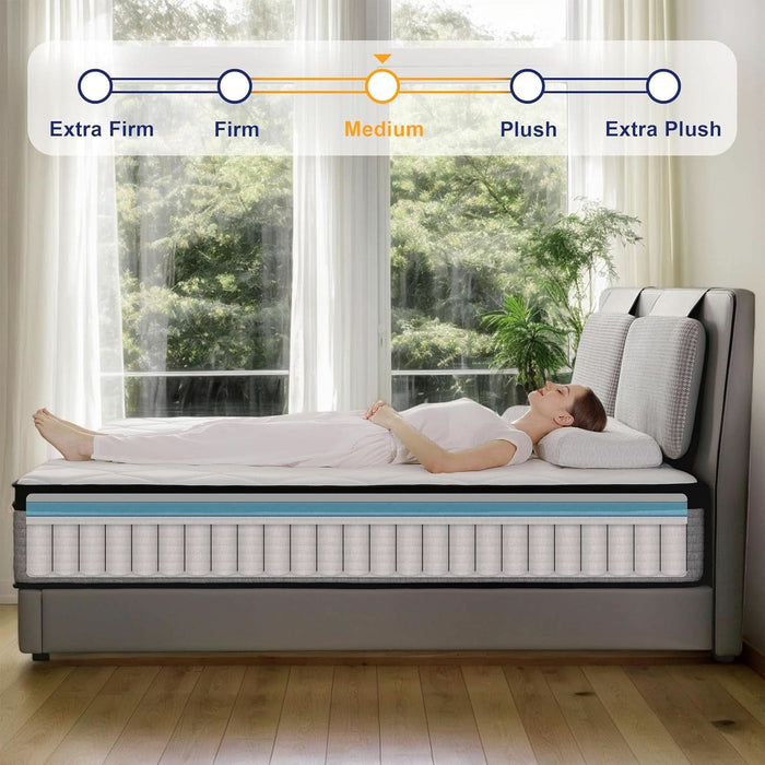 Queen Certipur MemoryFoamHybridEdgeSupport UltraComfort Mattress Box