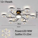 2024 New Crystal Living Room Ceiling Light Modern Intelligent LED Bedroom Restaurant Apartment Interior Decoration Light